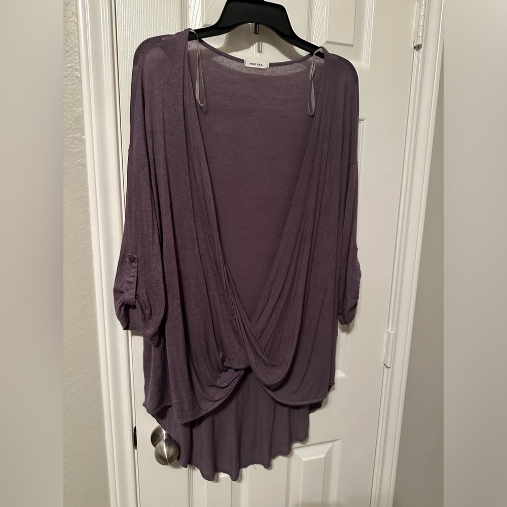 Purple lightweight tunic